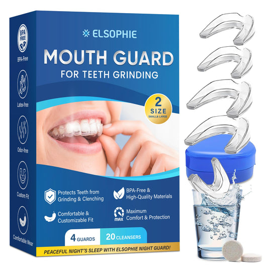 Custom-fit night guard for teeth grinding displayed in white with breathable design