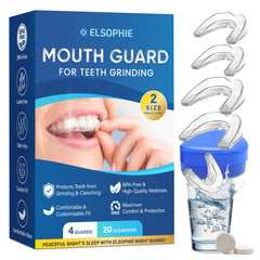 Custom-fit night guard for teeth grinding displayed in white with breathable design