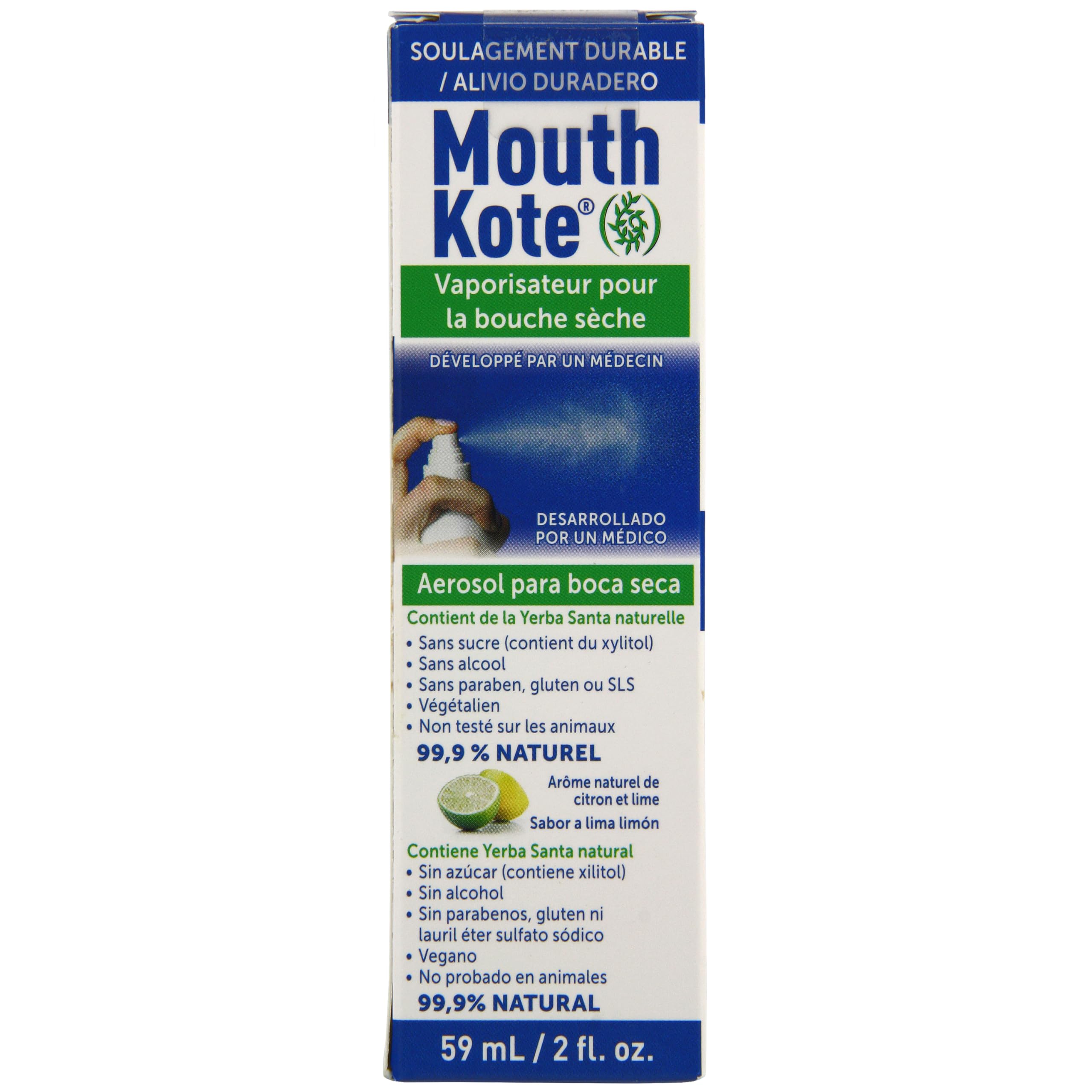Mouth Kote product label front showing name and flavor