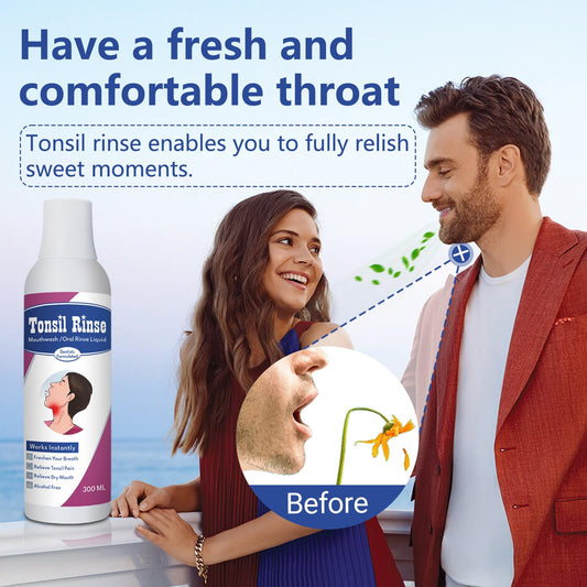 Close-up of mouthwash bottle