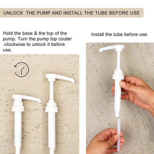 Individual pump and reusable cup holder for TheraBreath mouthwash