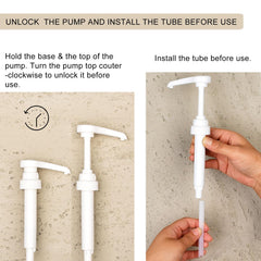 Individual pump and reusable cup holder for TheraBreath mouthwash