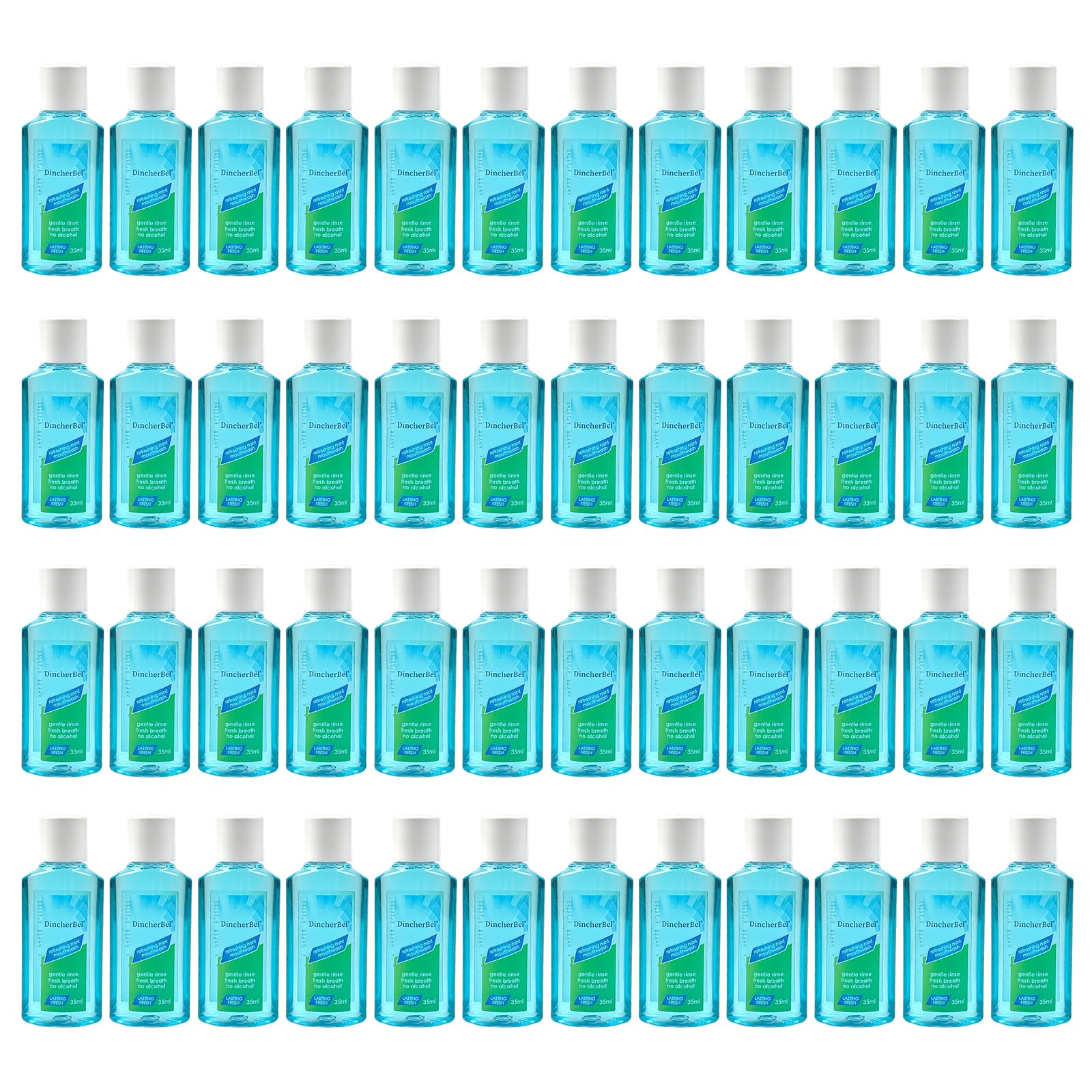 Box of travel-size Original Mint mouthwash, 48-pack, 35ml bottles