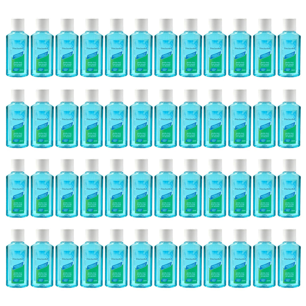 Box of travel-size Original Mint mouthwash, 48-pack, 35ml bottles