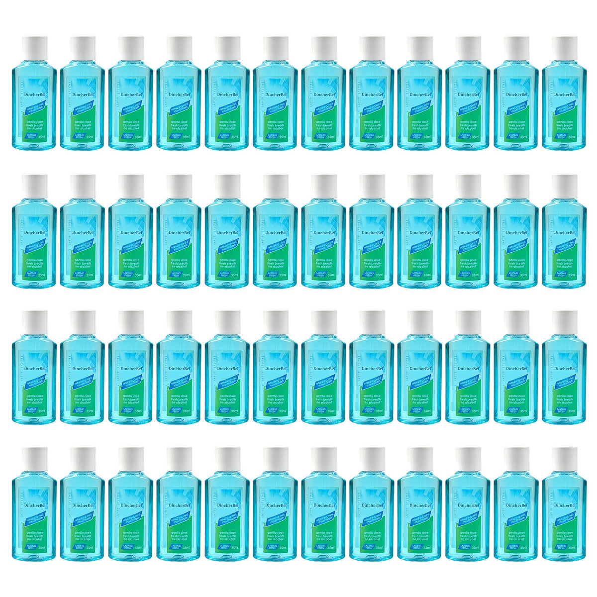 Box of travel-size Original Mint mouthwash, 48-pack, 35ml bottles