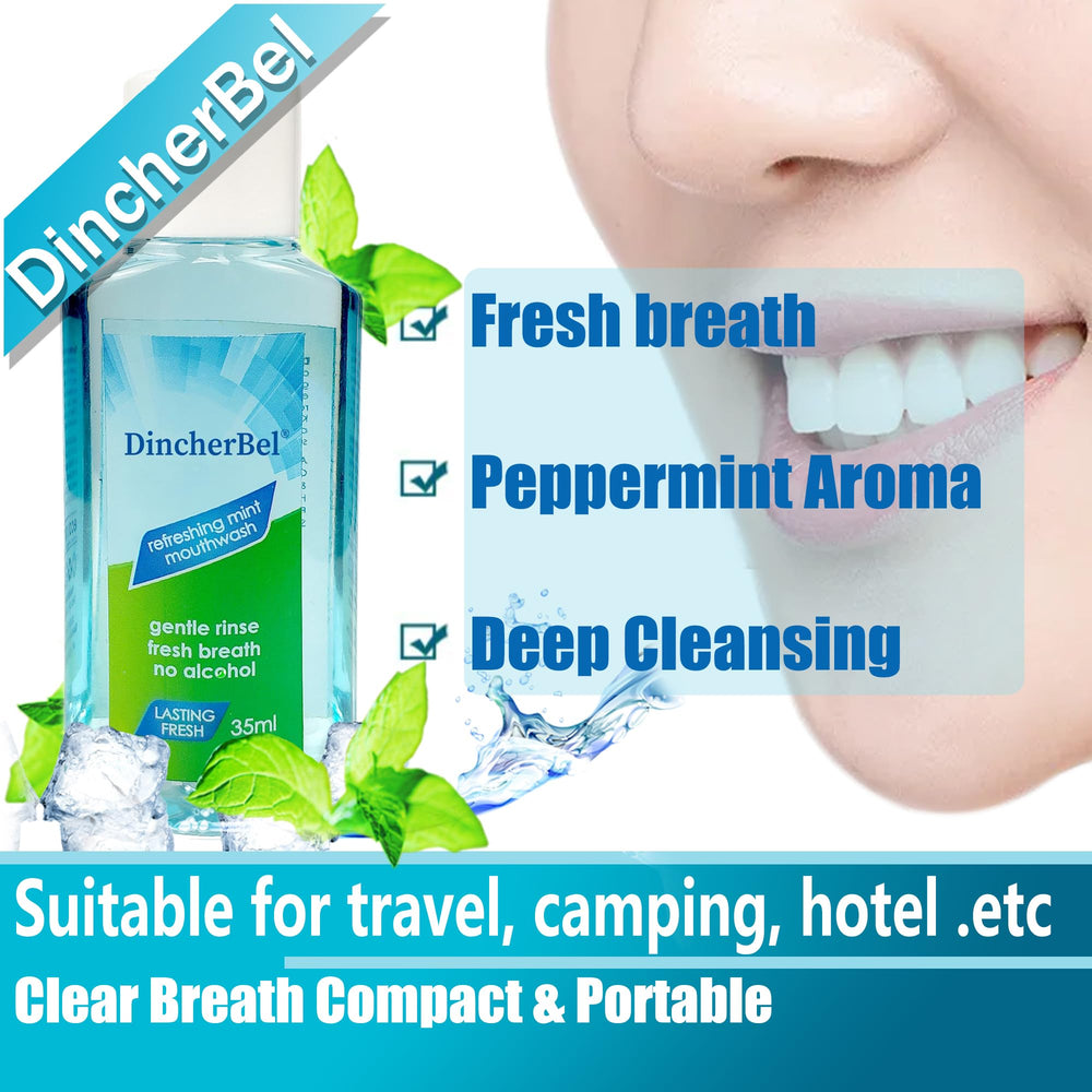 Travel-size mouthwash pouch image for Original Mint 35ml