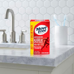 80-day supply indicator on Move Free Advanced packaging