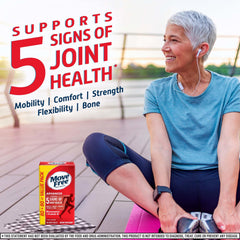 Move Free Advanced bottle back label with supplement facts