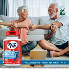 Move Free Advanced chondroitin capsules promote flexible joints and cartilage support.