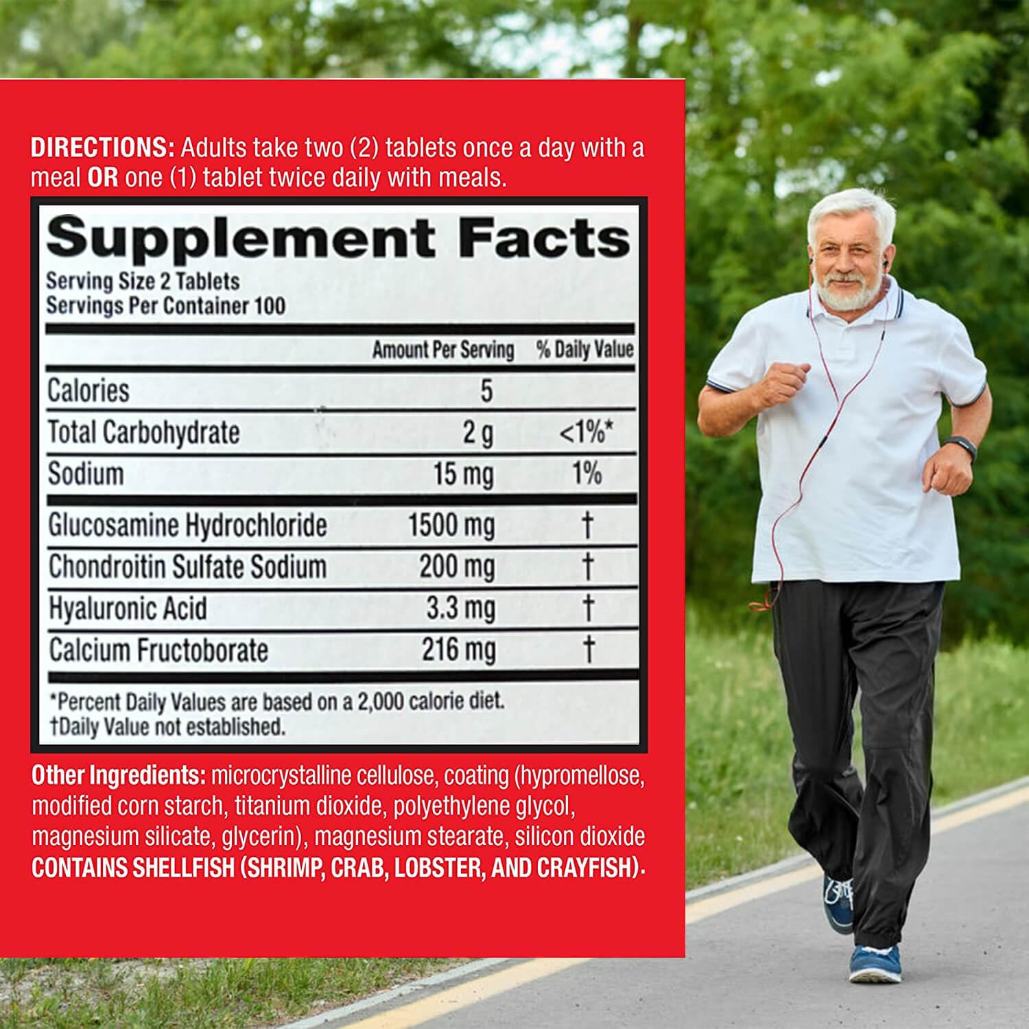 Glucosamine and chondroitin for cartilage support