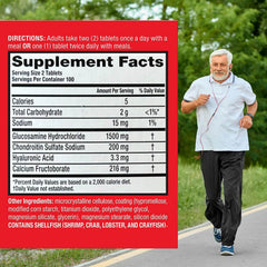 Glucosamine and chondroitin for cartilage support