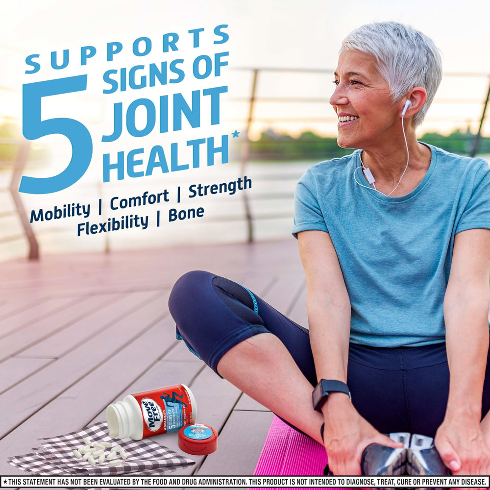 Move Free Advanced Vitamin D3 tablets reinforce bone strength and immune health.