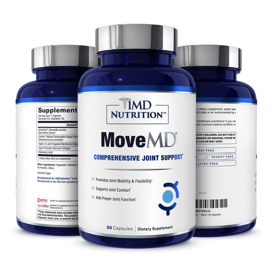 MoveMD bottle packaging and label