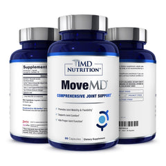 MoveMD bottle packaging and label