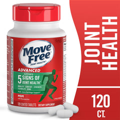 Move Free Advanced MSM Joint Support 2-pack side view of bottle