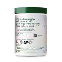 Back label and nutrition information on Movement Boost Collagen Peptides caramel flavor 8 oz