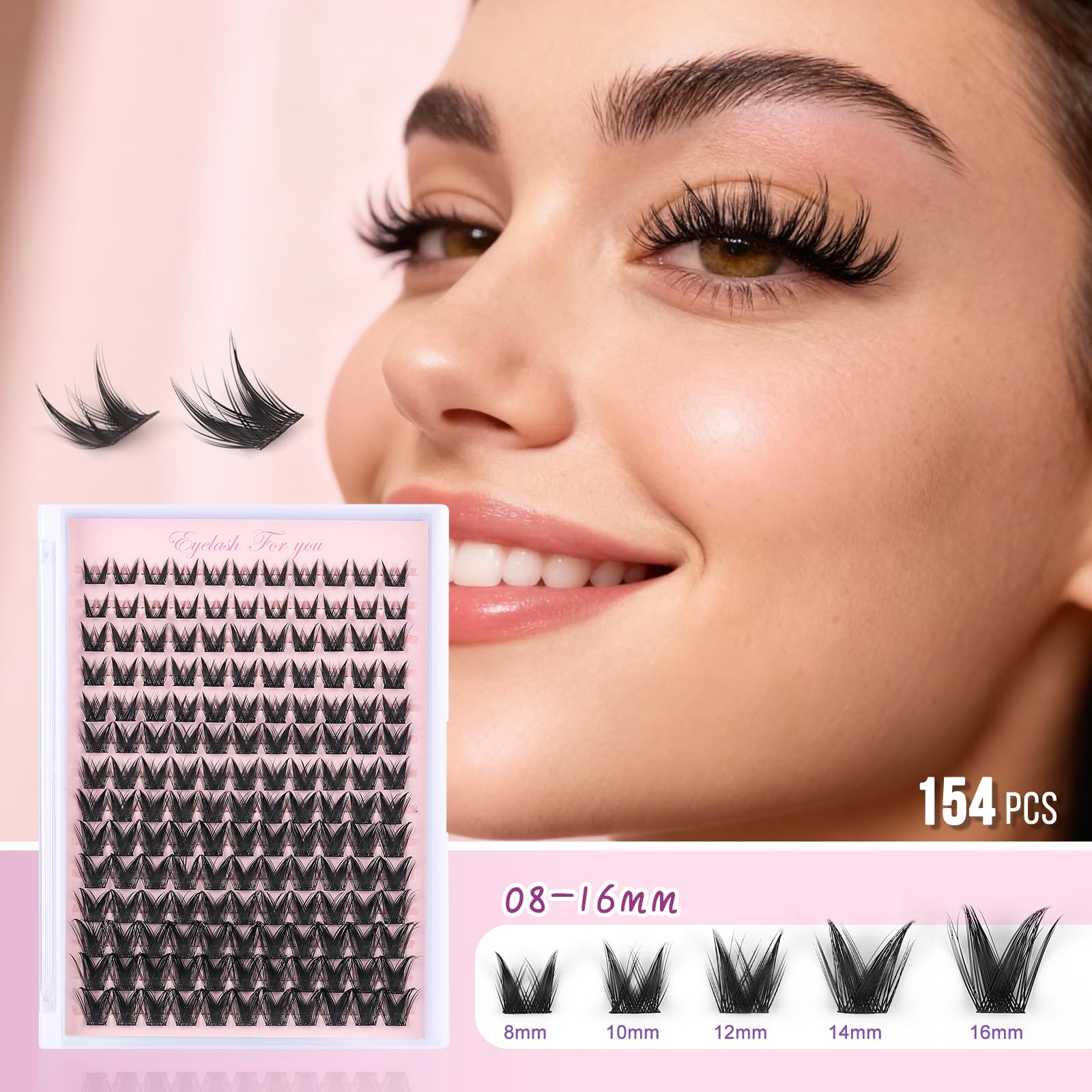 MOWOT mixed-length clusters 10-12mm for flexible styling options.