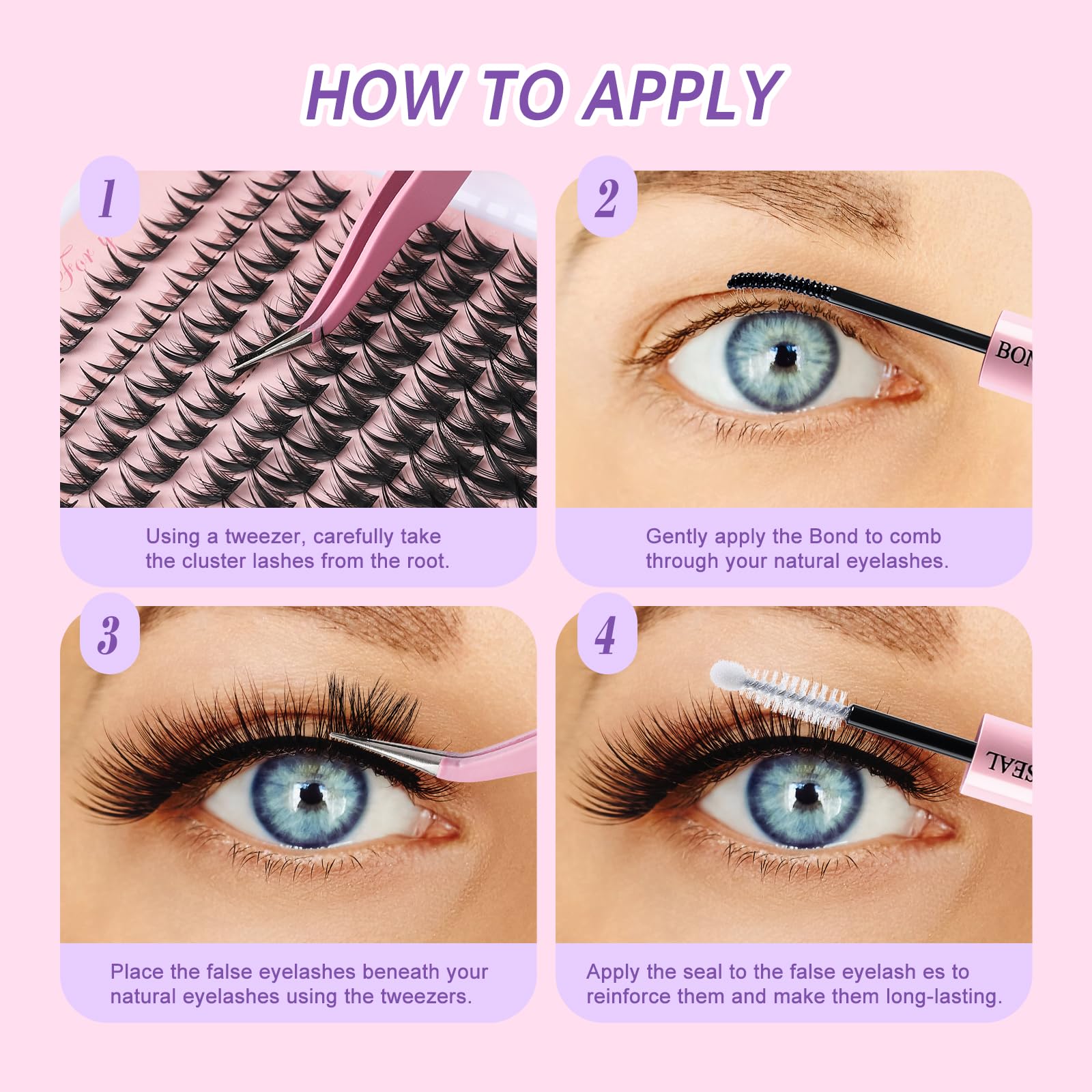 MOWOT durable and tear-resistant lashes for multiple wears.
