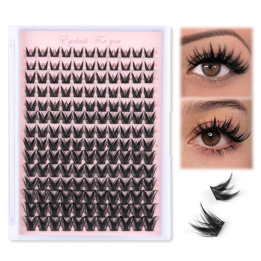 MOWOT ultra-thin band lash clusters fit invisibly along the lash line.