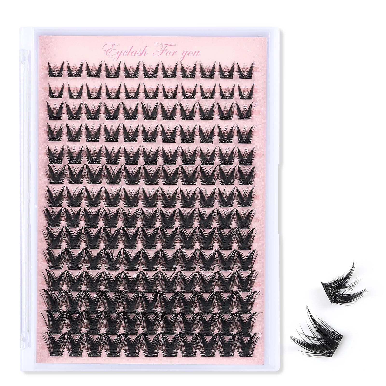 MOWOT Lash Clusters Wispy 9-16mm lengths for versatile, natural to dramatic looks.