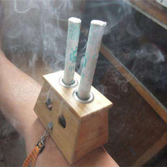 Moxa sticks ready to light for moxibustion