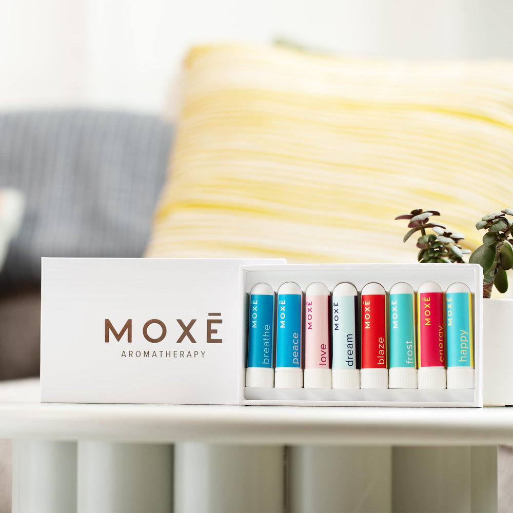 MOXE blend Love closeup suggests uplifting mood and positive ambiance