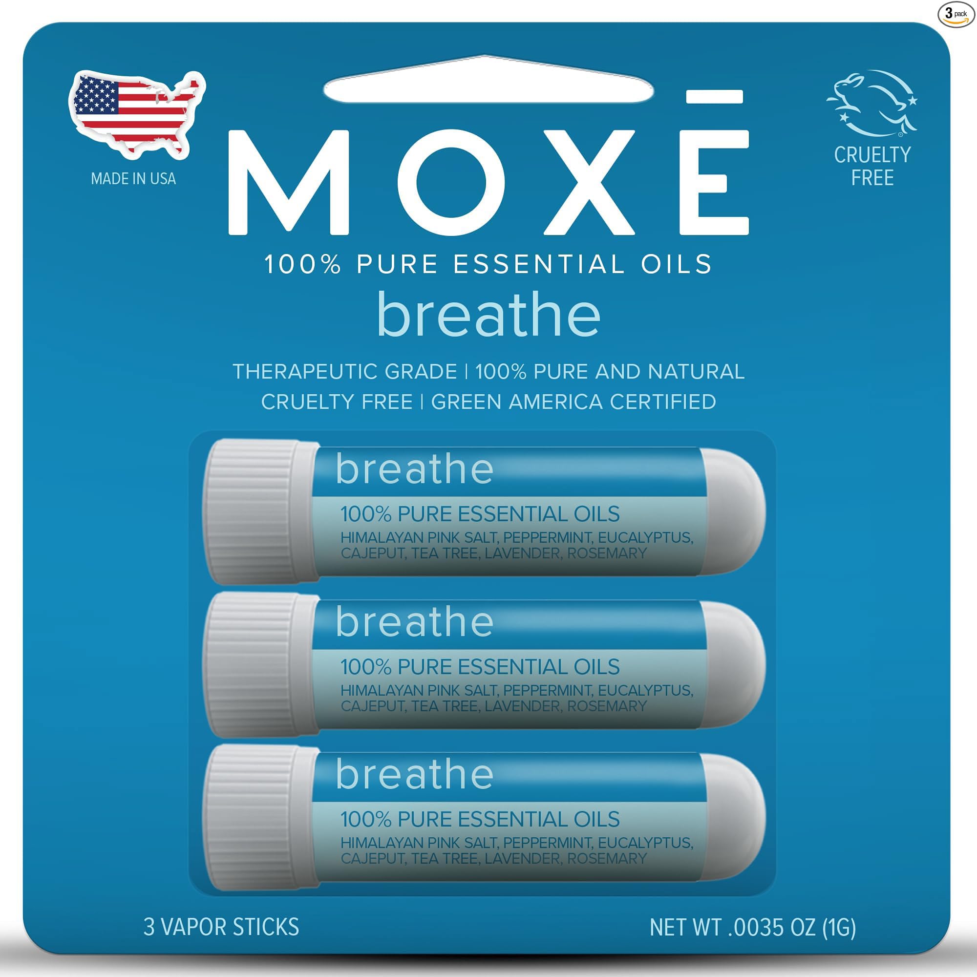 Lifestyle image showing clear breathing after using MOXE Breathe