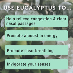 Inhaler label detailing pure eucalyptus oil