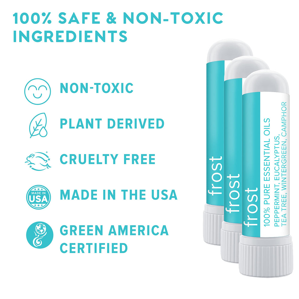 Close-up of MOXE Frost nasal inhaler