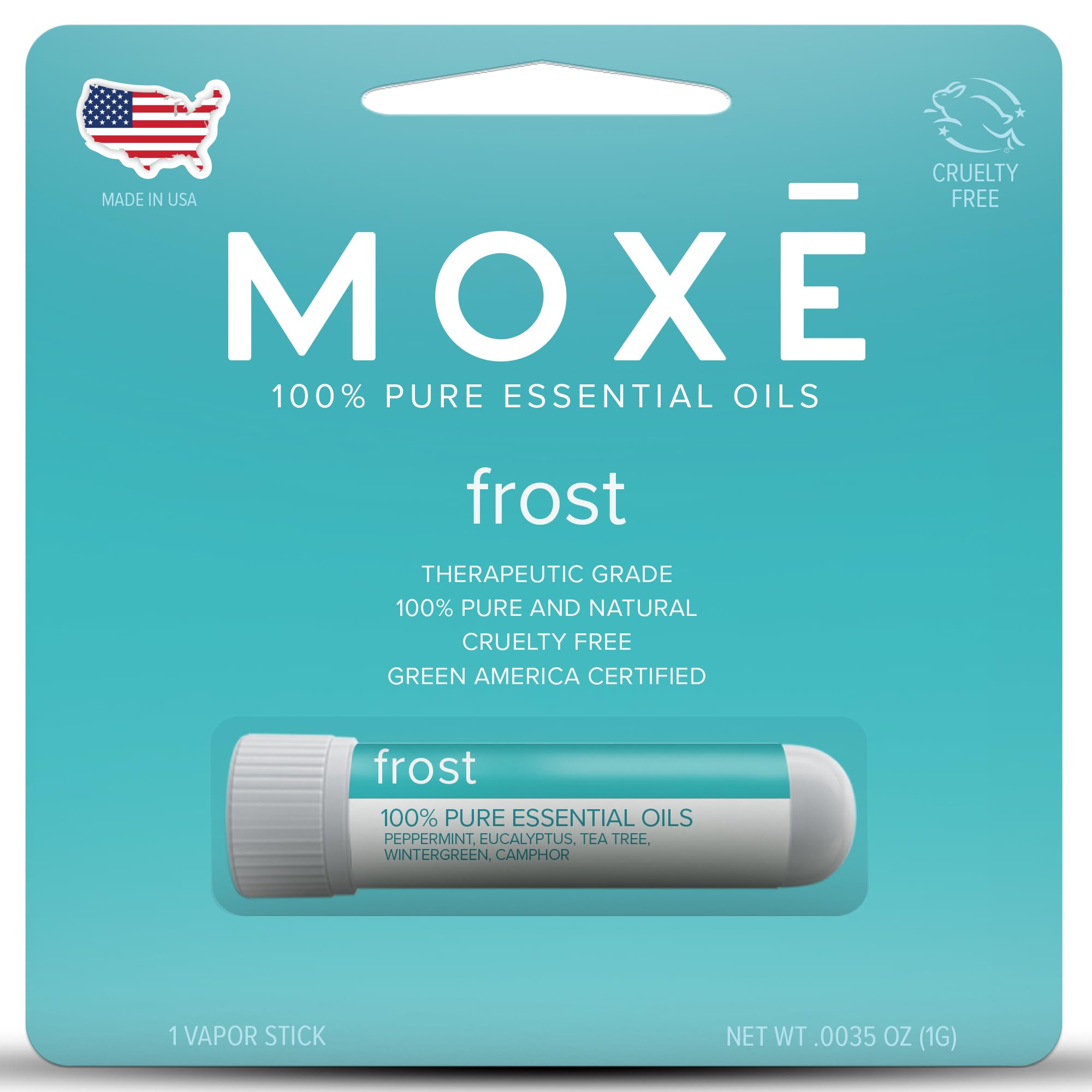 MOXE Frost aromatherapy nasal inhaler packaging