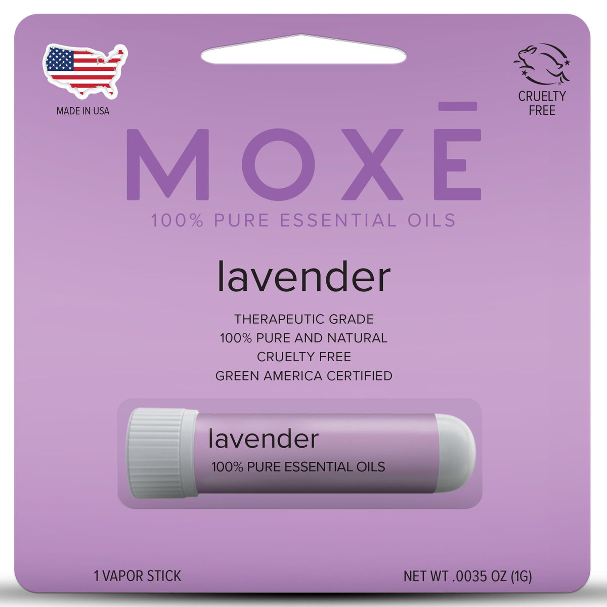 MOXE Lavender essential oil nasal inhaler product image