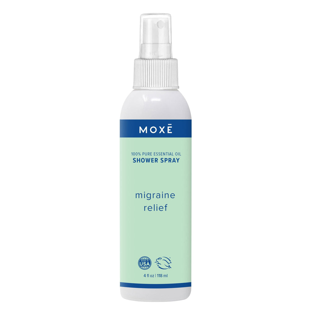 MOXE Migraine Relief Aromatherapy Shower Spray bottle