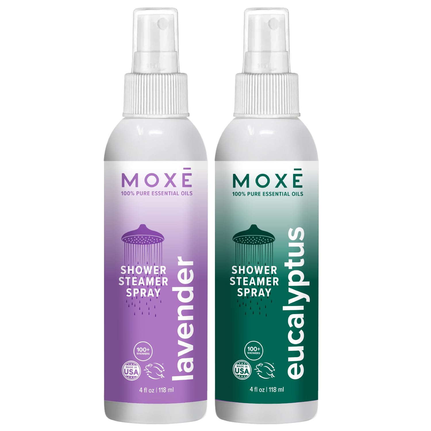 MOXE Shower Mist bottle with Lavender and Eucalyptus