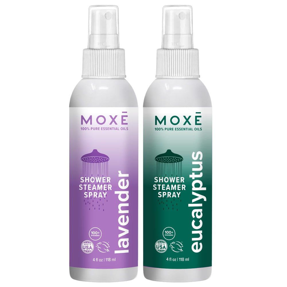 MOXE Shower Mist bottle with Lavender and Eucalyptus