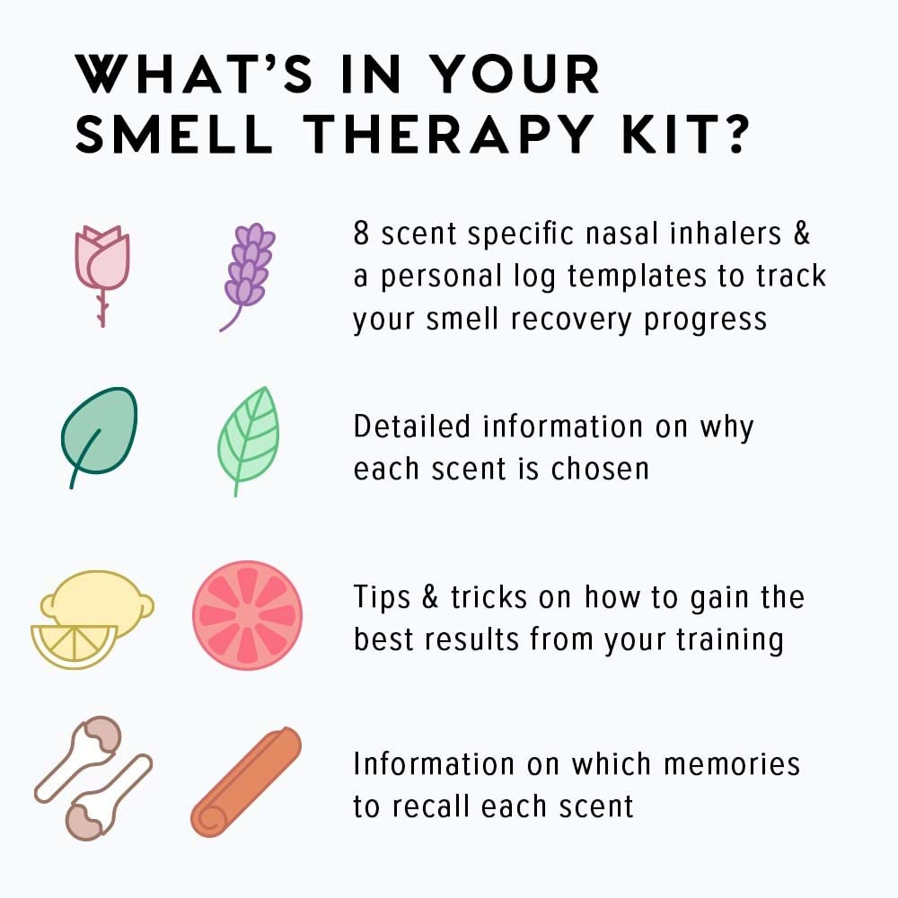Close-up of MOXĒ Phase 1 nasal inhalers for scent restoration
