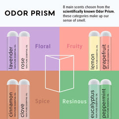 Eight pure essential oil nasal inhalers included in MOXĒ kit