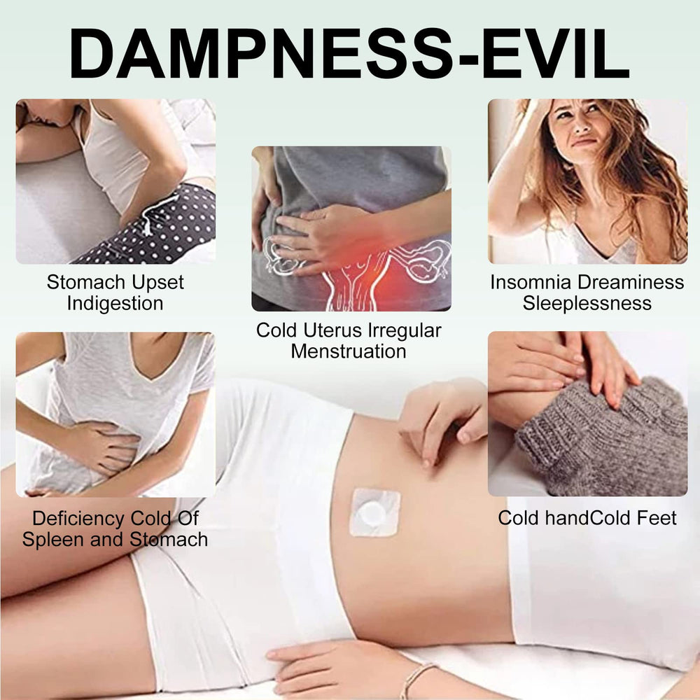 Moxibustion patch for abdomen close up