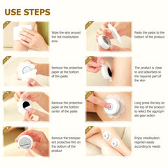 Flower-shaped moxibustion sticker patch portable and light