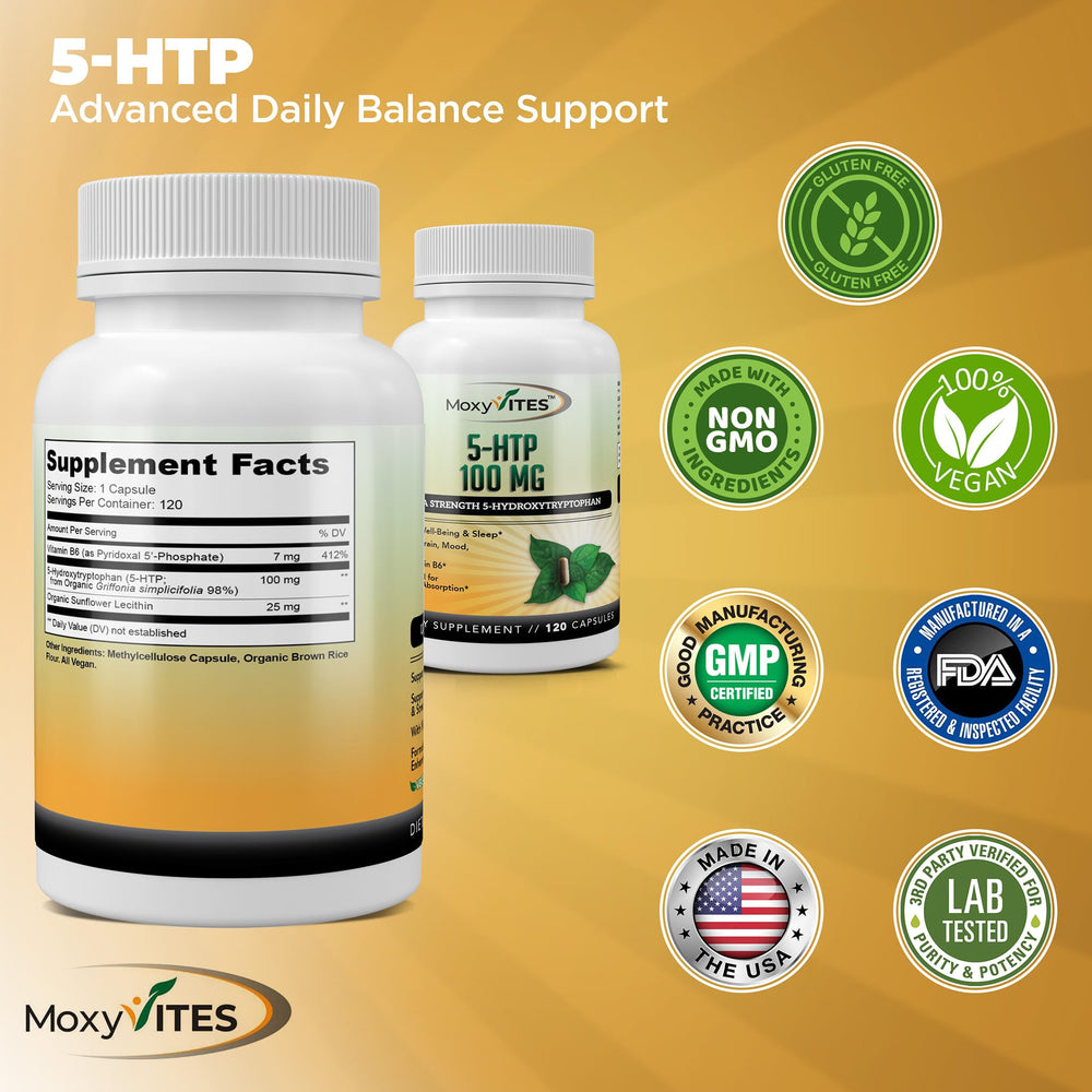May help reduce carbohydrate cravings with 5HTP