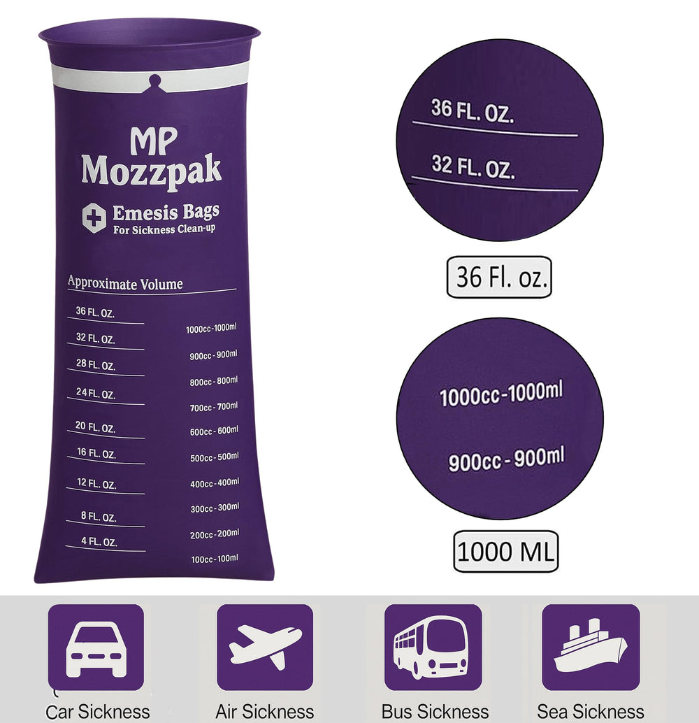 MP Mozzpak emesis bags in-car storage for on-the-go needs