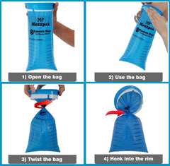 MP Mozzpak opening rim enables easy use during sickness.