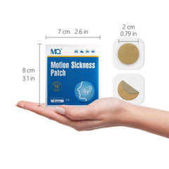 MQ compact patch fits in pocket for on-the-go relief.