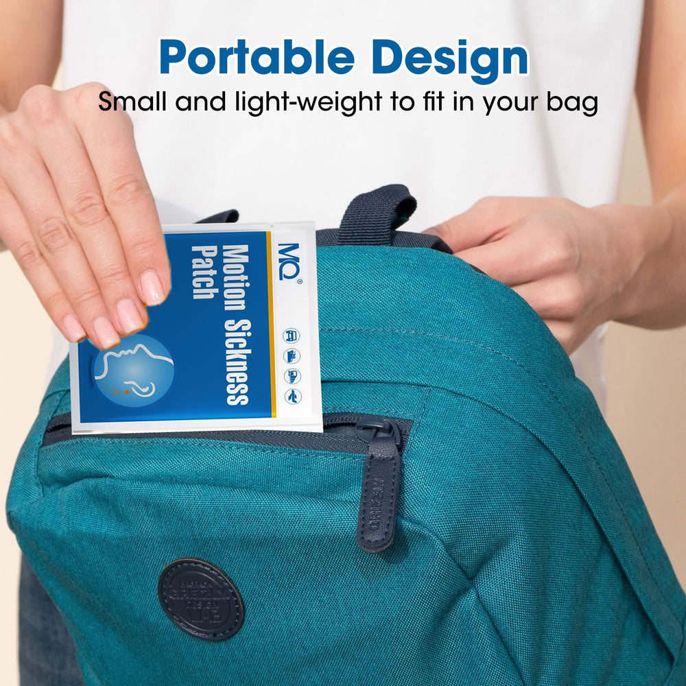 MQ Motion Sickness Patch lasts up to 72 hours per wear.