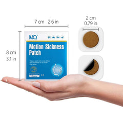 MQ Motion Patch long-lasting 72h duration for extended travel.