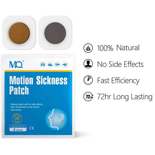 MQ Motion Patch navel placement for discreet, travel-ready support.