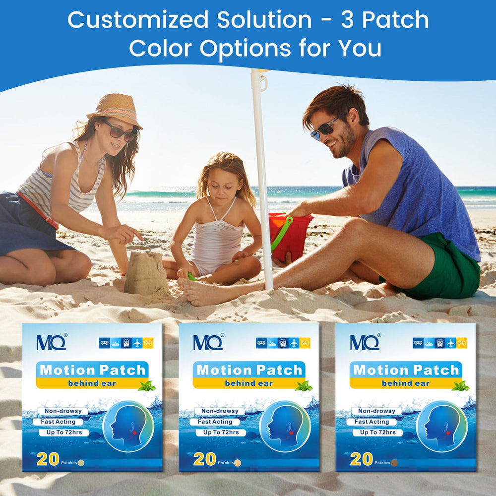 MQ motion sickness patches on a cruise ship setting for travel comfort
