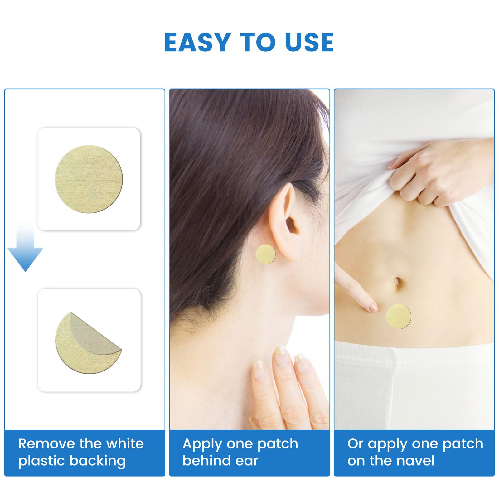 MQ motion sickness patches eco-friendly packaging and single-use sachets