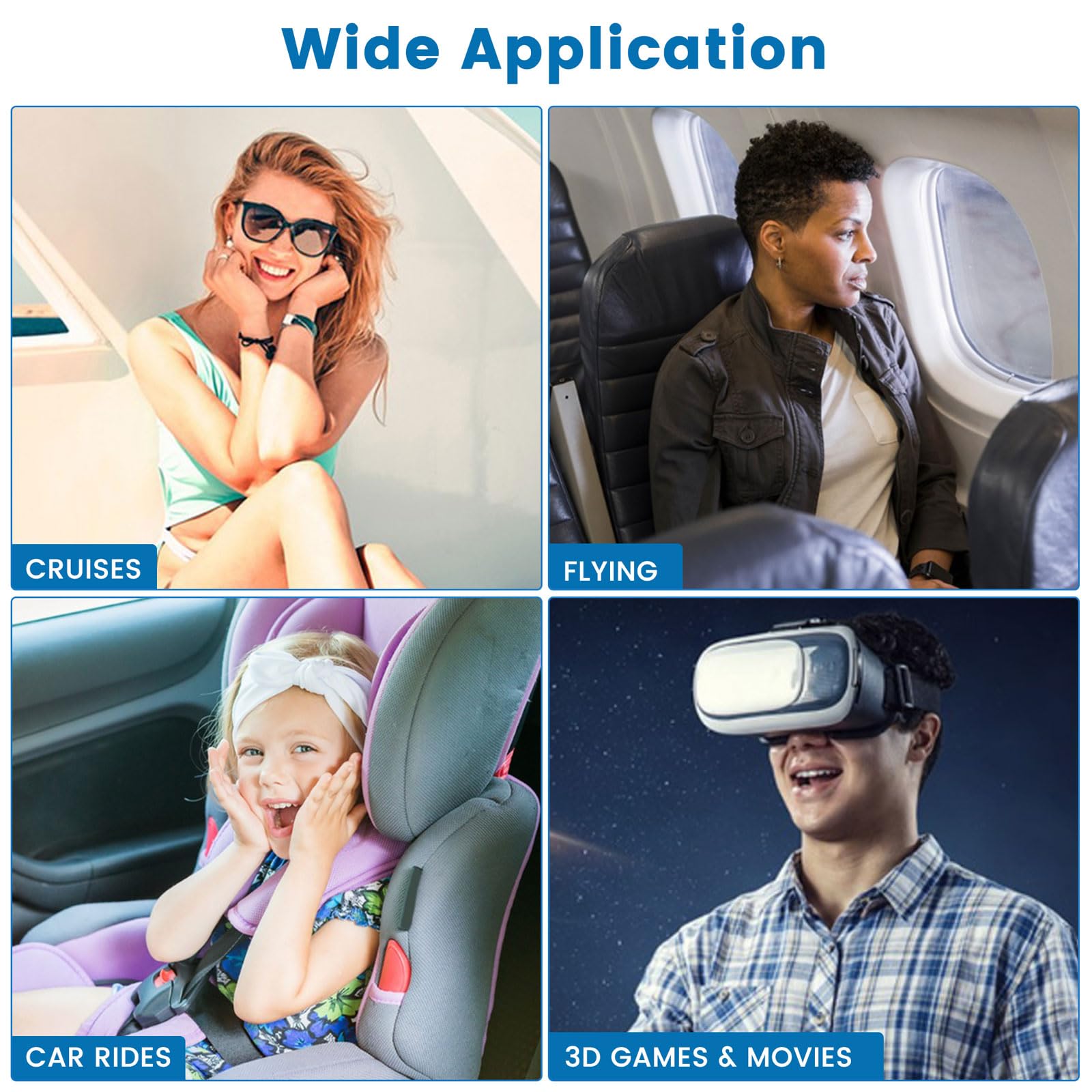 MQ motion sickness patches waterproof adhesive during activities like swimming