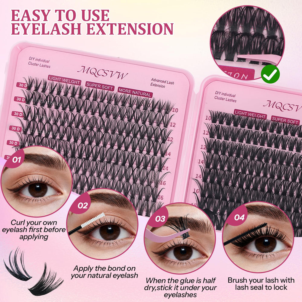 MQCsvw fast-acting remover ensures safe gentle lash removal.