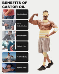 MQFORU castor oil pack wrap for knees